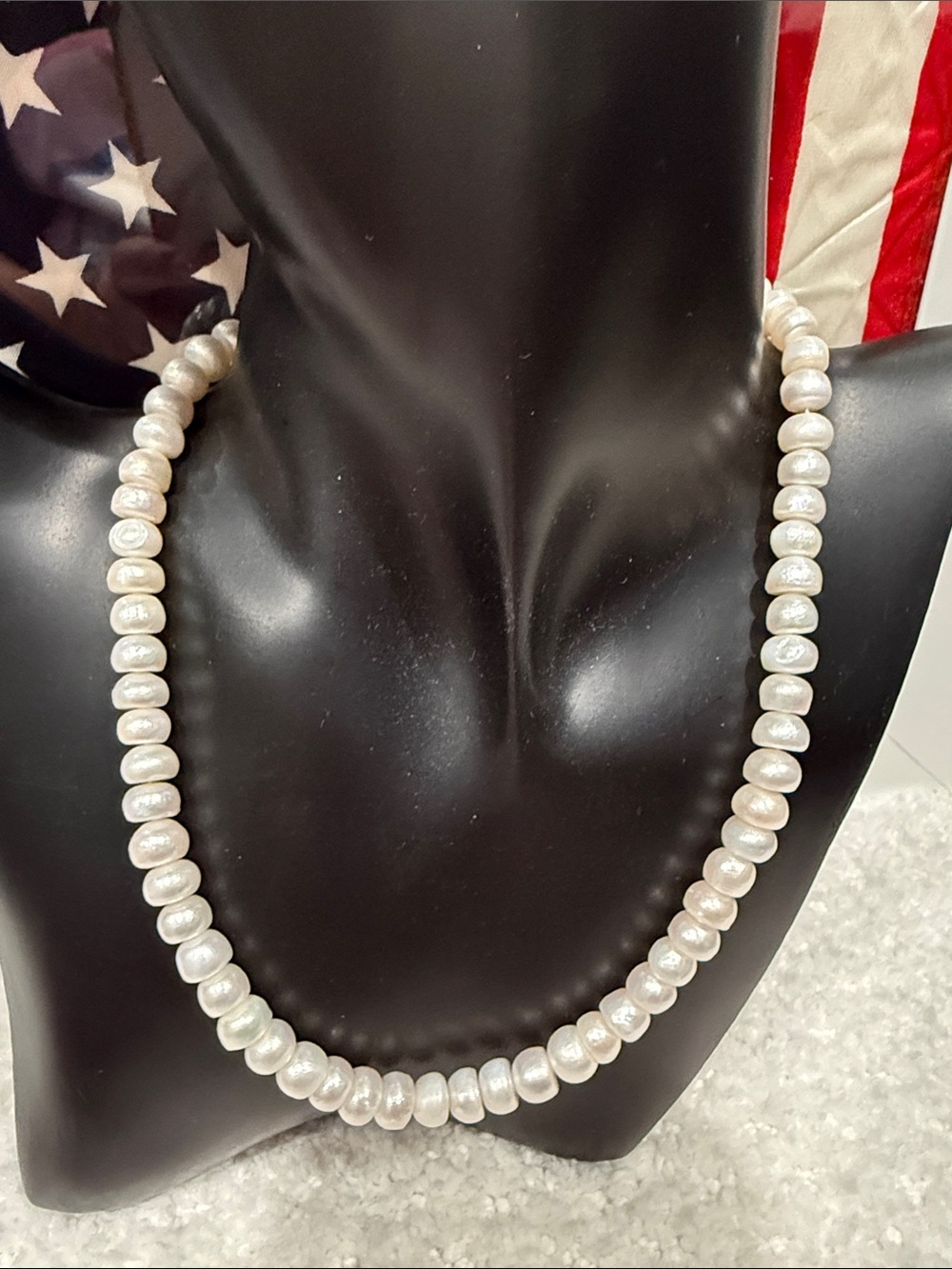 Fresh water Cultured White Pearl Necklace - Elegant Women’s Jewelry
